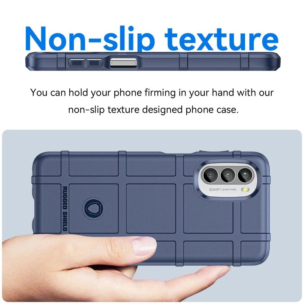 Étui Rugged Shield - Motorola Moto G52 - Bleu
