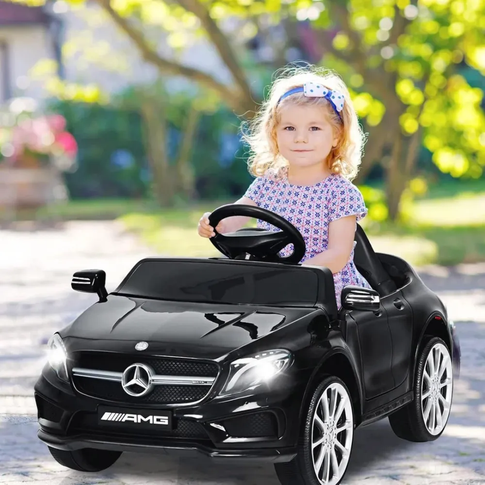 Mercedes Benz GLA45 AMG (Sous License) (12 Volts) (1 Place) (2 à 5 Ans) Black Turbo Kids
