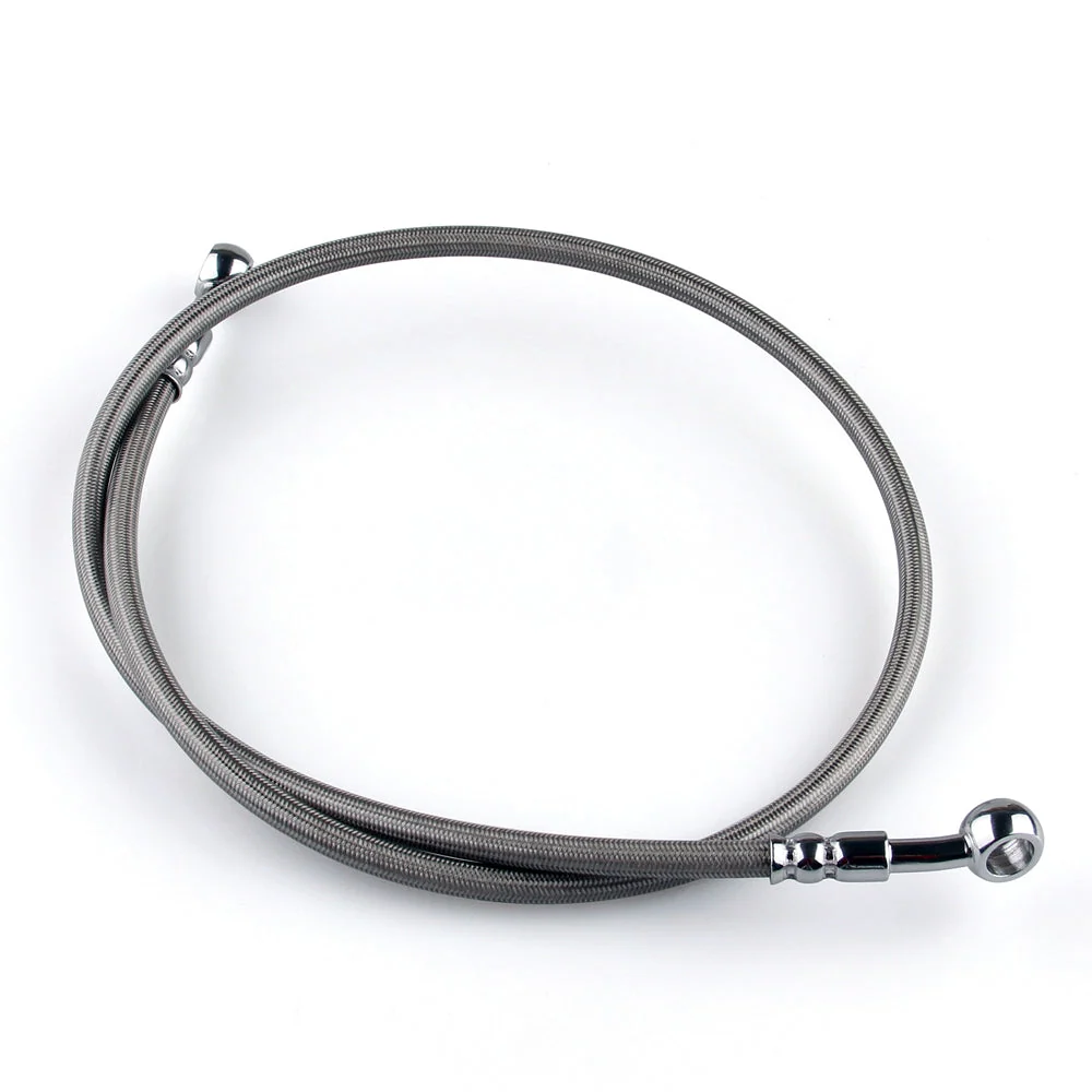 Tuyau d'huile de frein de moto 80cm/31, raccord Banjo en acier inoxydable, extrémité pivotante générique