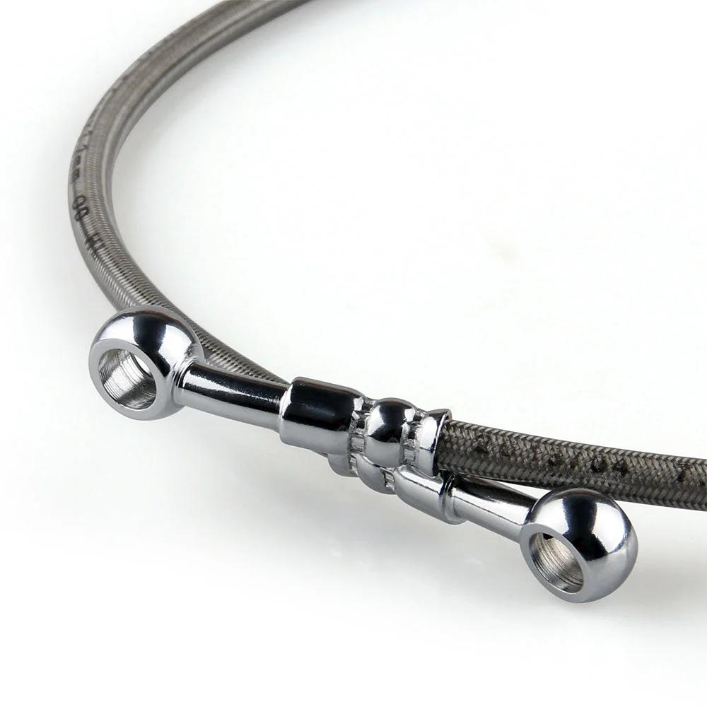 Tuyau d'huile de frein de moto 80cm/31, raccord Banjo en acier inoxydable, extrémité pivotante générique