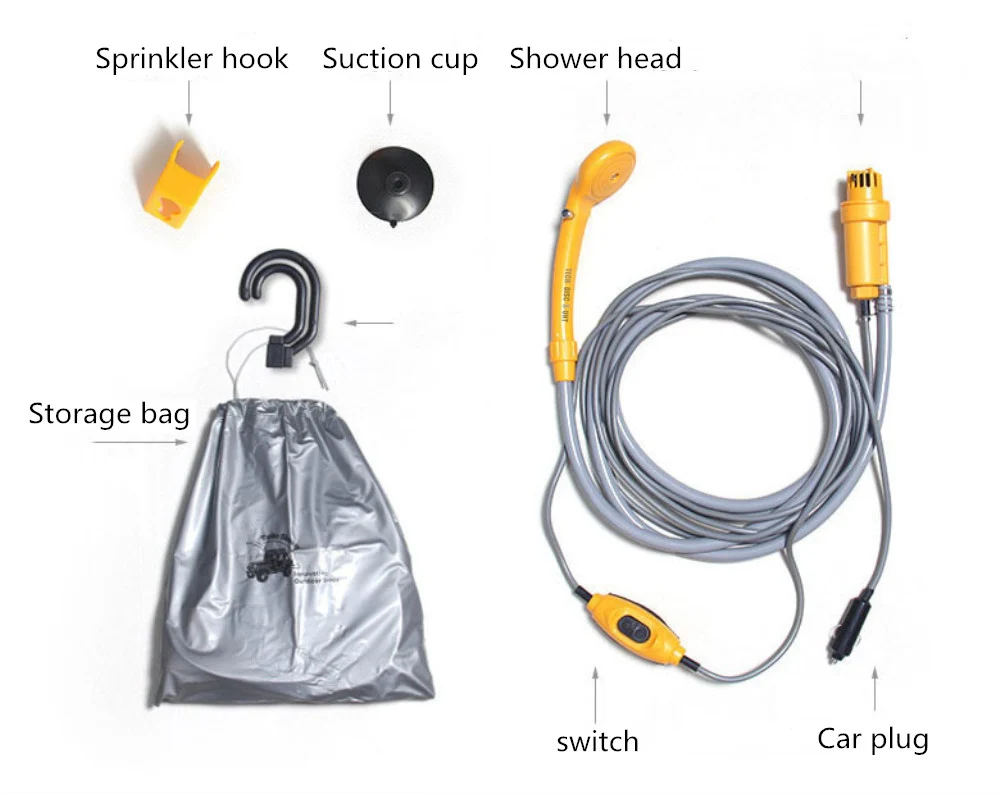 TD® Tuyau douche d'arrosage extensible plein air jardin voiture camping nettoyage l'eau résistant long rétractable solide...