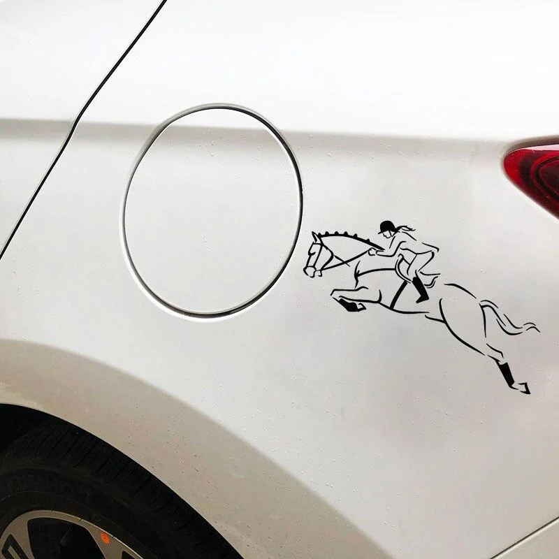 Sticker Voiture Cheval CSO Univers Cheval