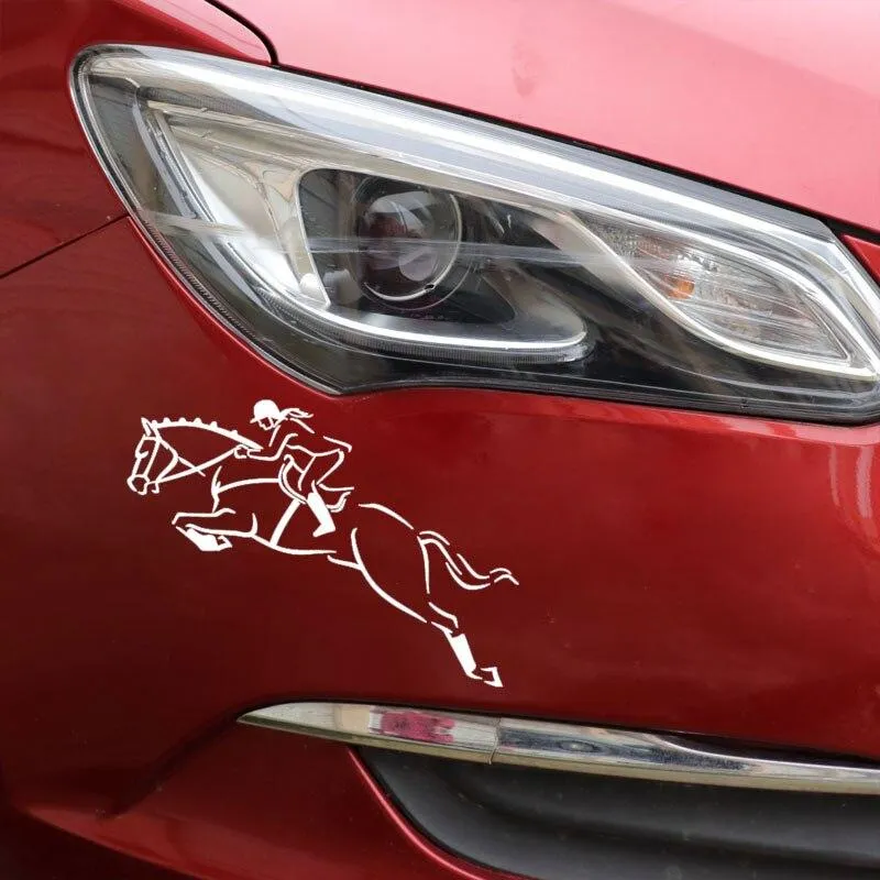 Sticker Voiture Cheval CSO Univers Cheval