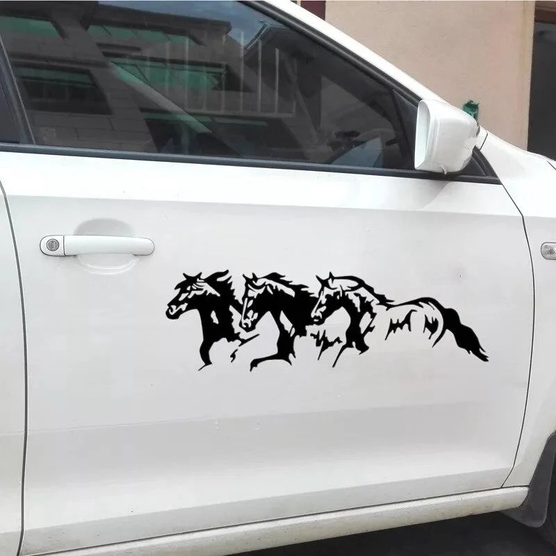 Sticker Voiture Cheval Galop Chevaux Univers Cheval