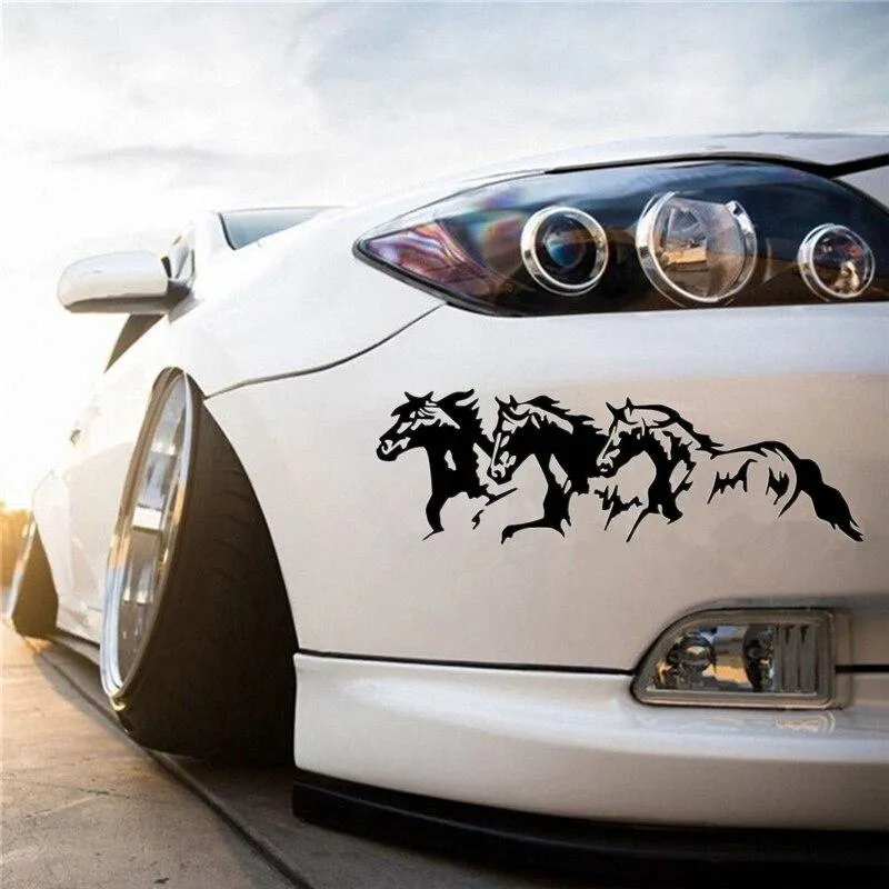 Sticker Voiture Cheval Galop Chevaux Univers Cheval