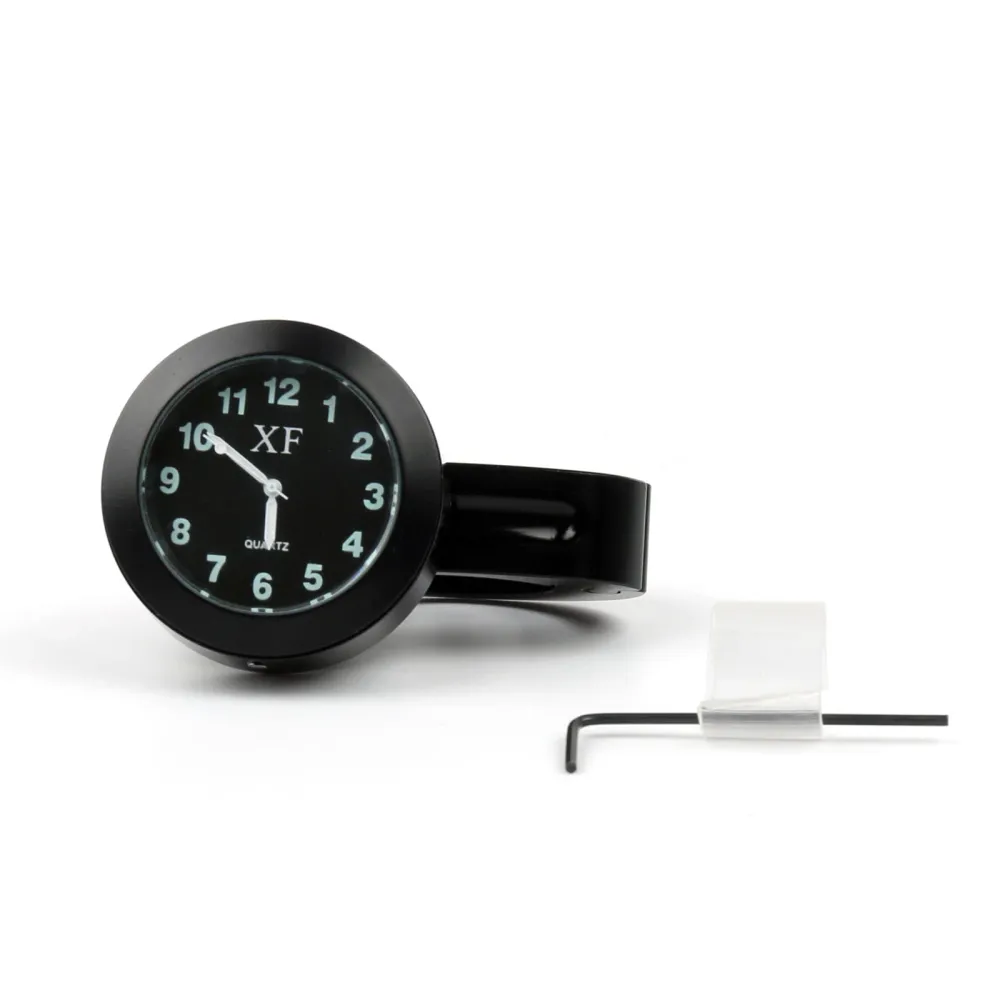 Universel 1 7/8 1 1/4 support de guidon Moto Cruiser Chopper horloge montre générique