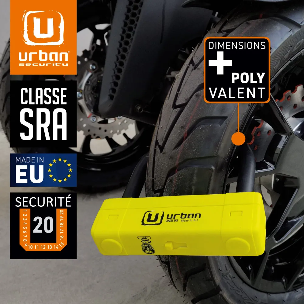 Antivol moto U SRA 120x125 mm URBAN