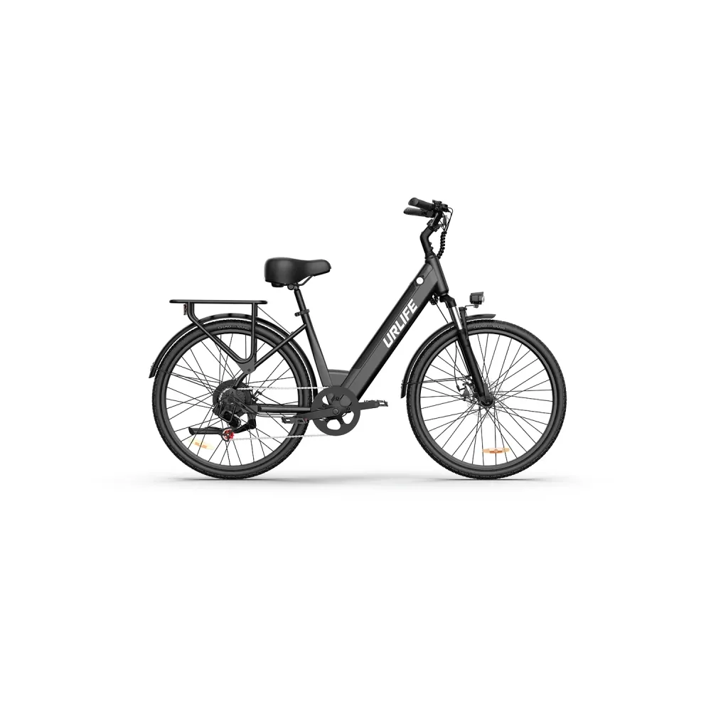 Vélo électrique URLIFE E26 - Moteur 250W batterie 48V10.4Ah pneus 26 pouces freins à disque - Noir