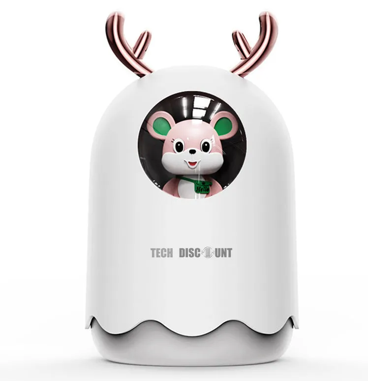 TD® USB humidificateur maison bureau petit portable mignon animal de compagnie bureau nano fine brume voiture aromathérapi...