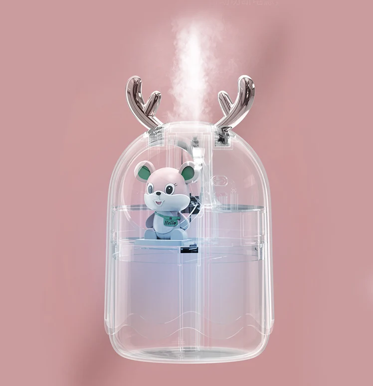 TD® USB humidificateur maison bureau petit portable mignon animal de compagnie bureau nano fine brume voiture aromathérapi...