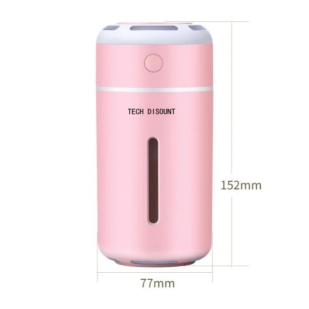 TD® USB petite voiture maison ultrasonique muet humidificateur veilleuse portable aromathérapie diffuseur chambre atomiseu...