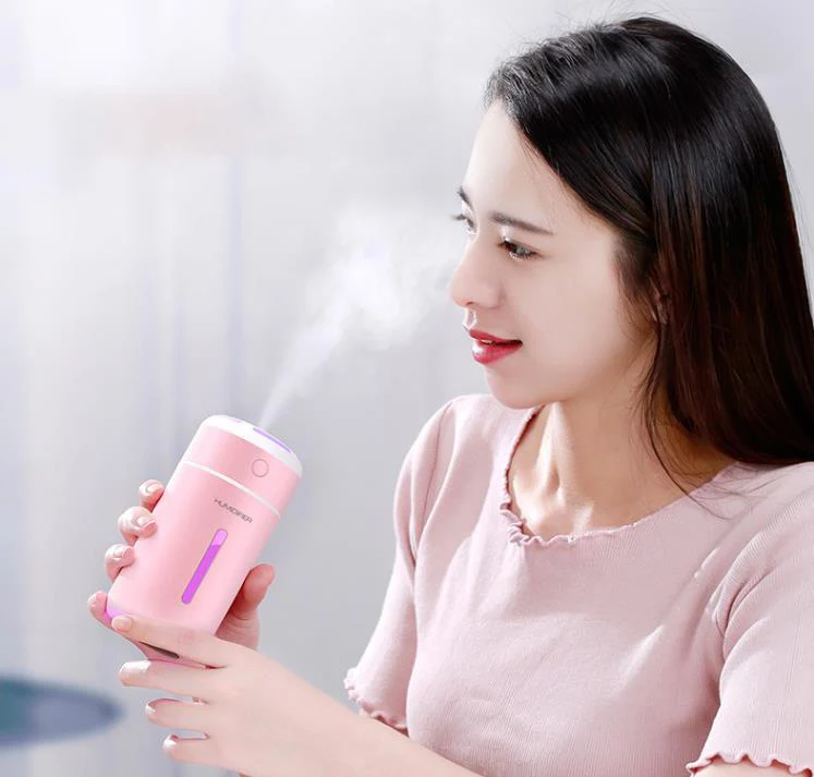TD® USB petite voiture maison ultrasonique muet humidificateur veilleuse portable aromathérapie diffuseur chambre atomiseu...