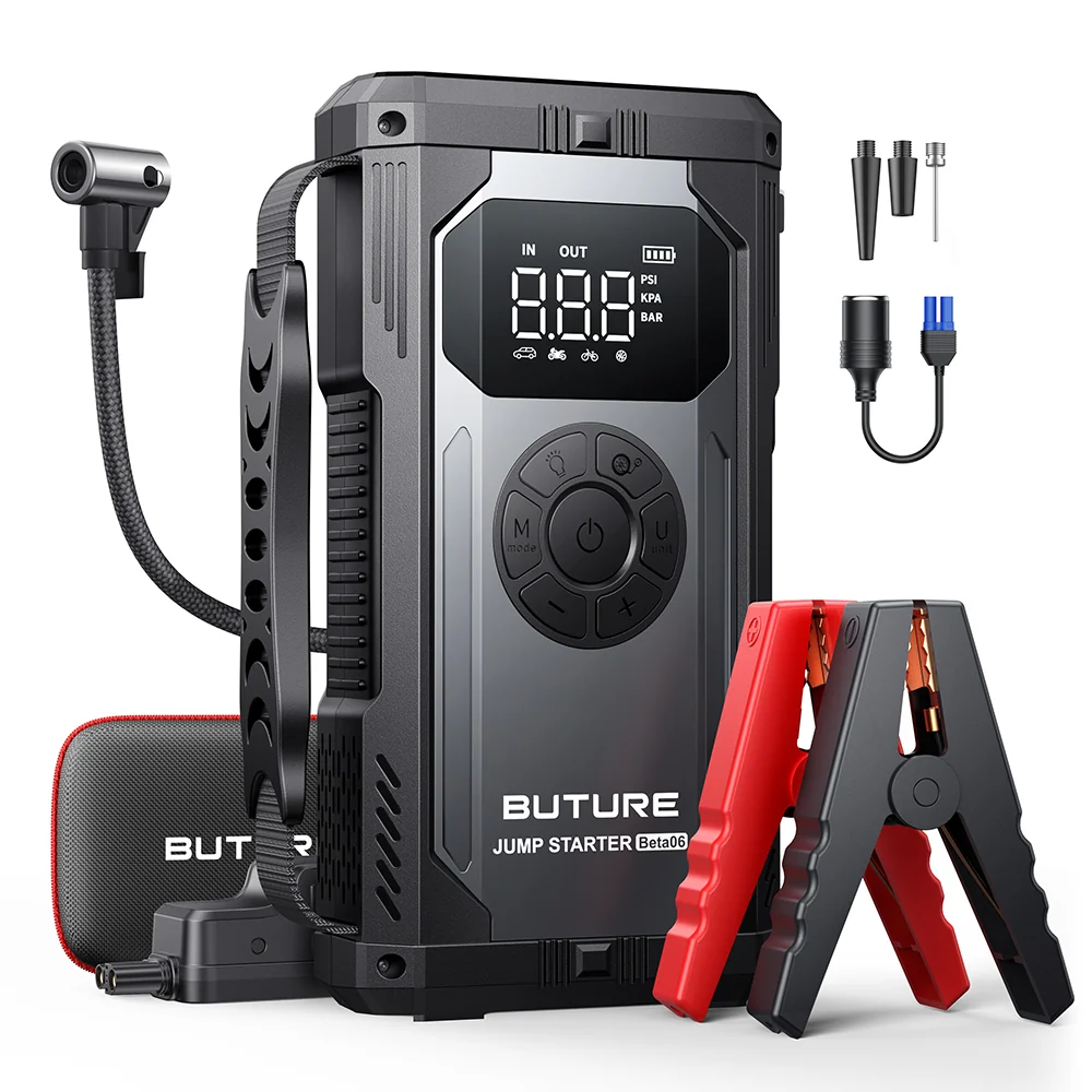 【Vente chaude】Buture Beta06 Démarreur de voiture 5000A avec compresseur d'air