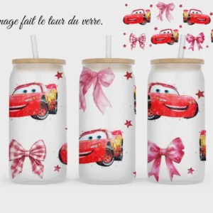 🥤 Verre givré sublimé – voiture éclair
