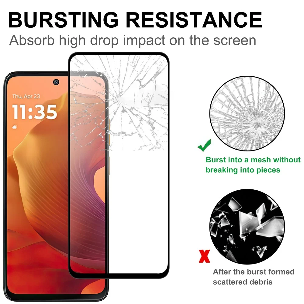 Verre trempé tactile pour Motorola Moto E15