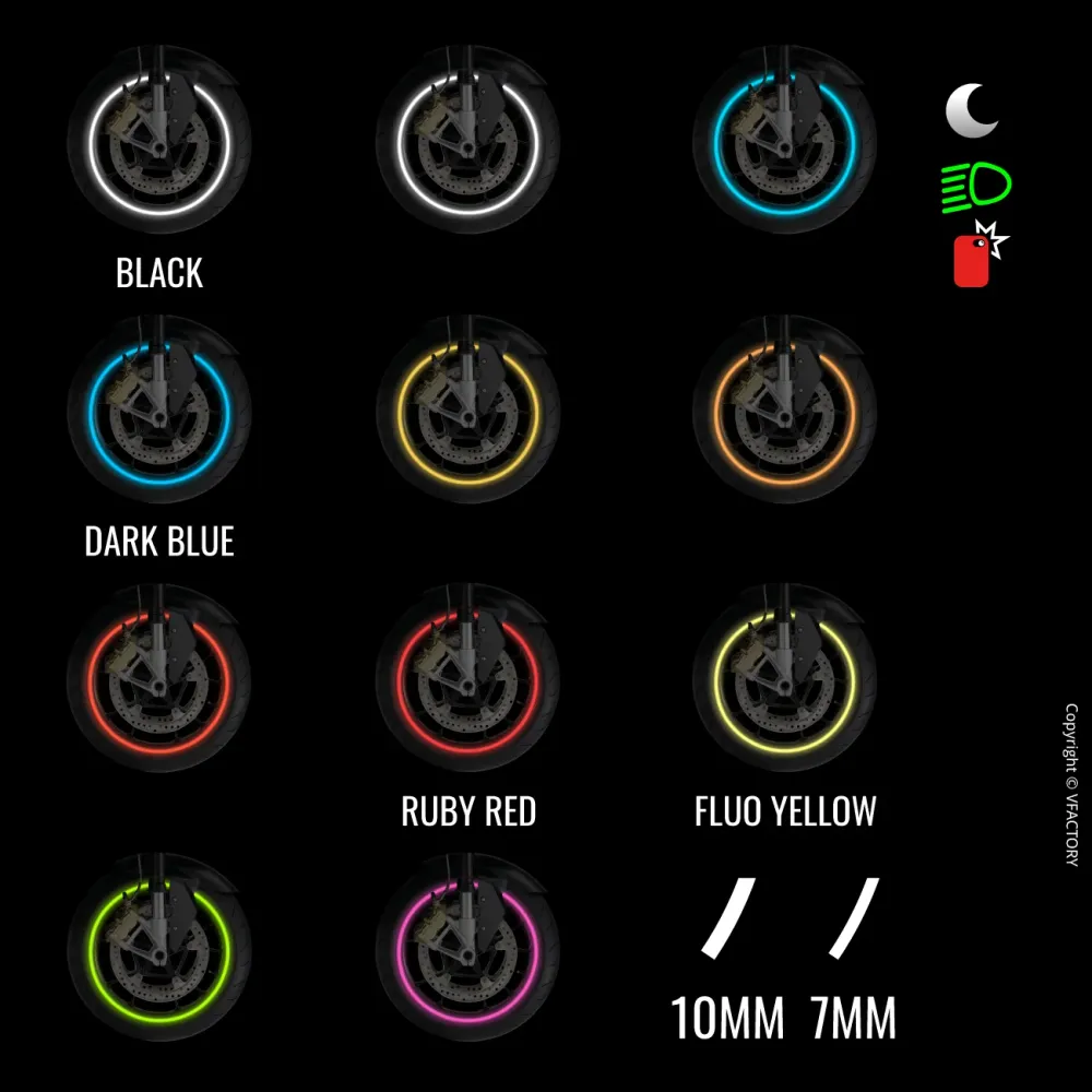 CIRCULAR™ pour jantes moto 🇫🇷 VFLUO 3M Adhésifs
