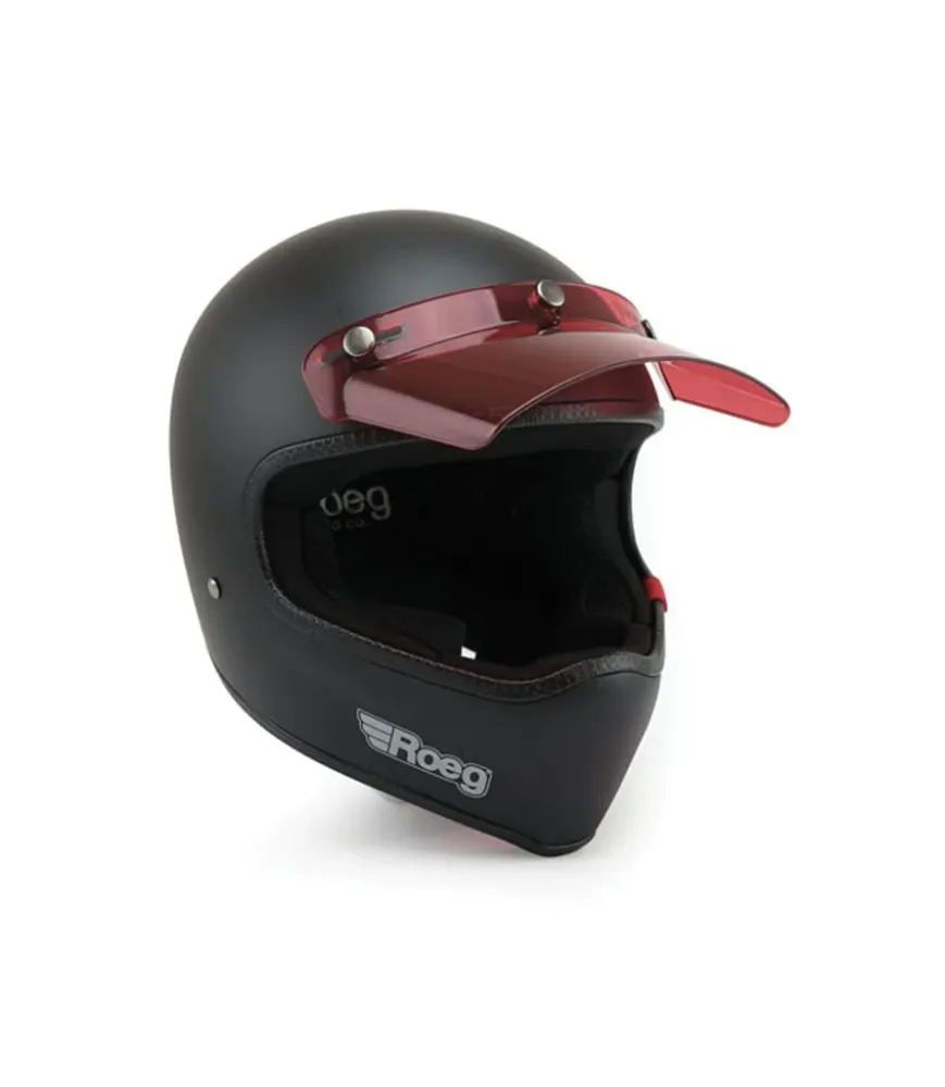 Visière Moto Vintage Roeg Sonny Peak Red