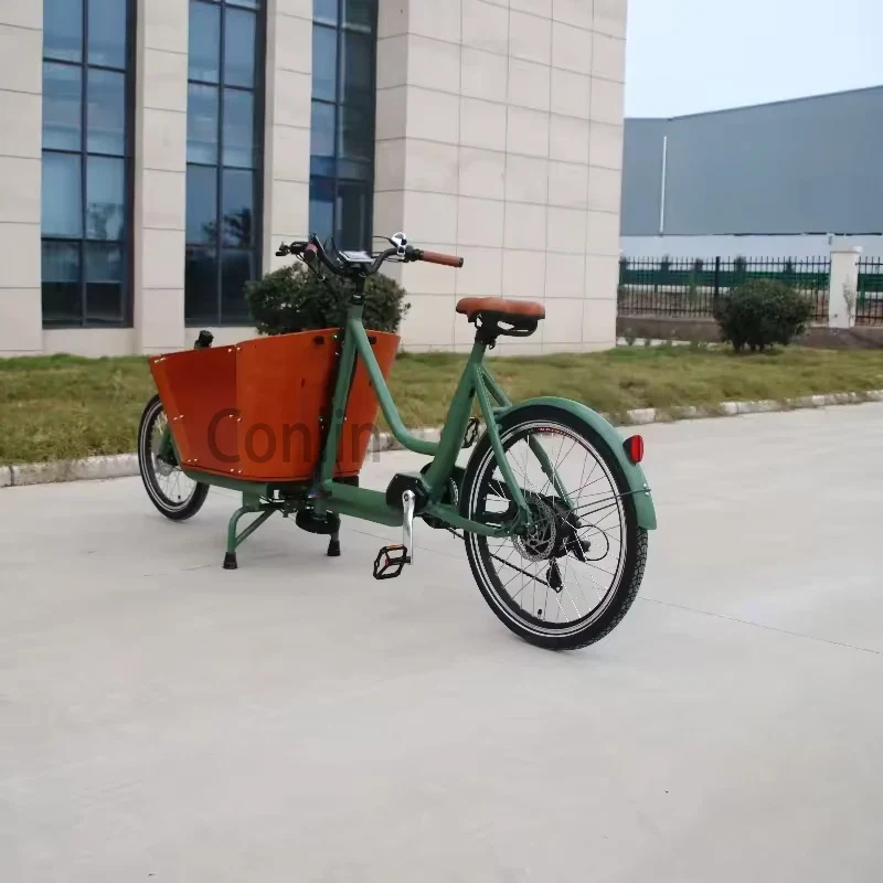 Vélo cargo hollandais 6 vitesses, moteur puissant, charge 300 kg