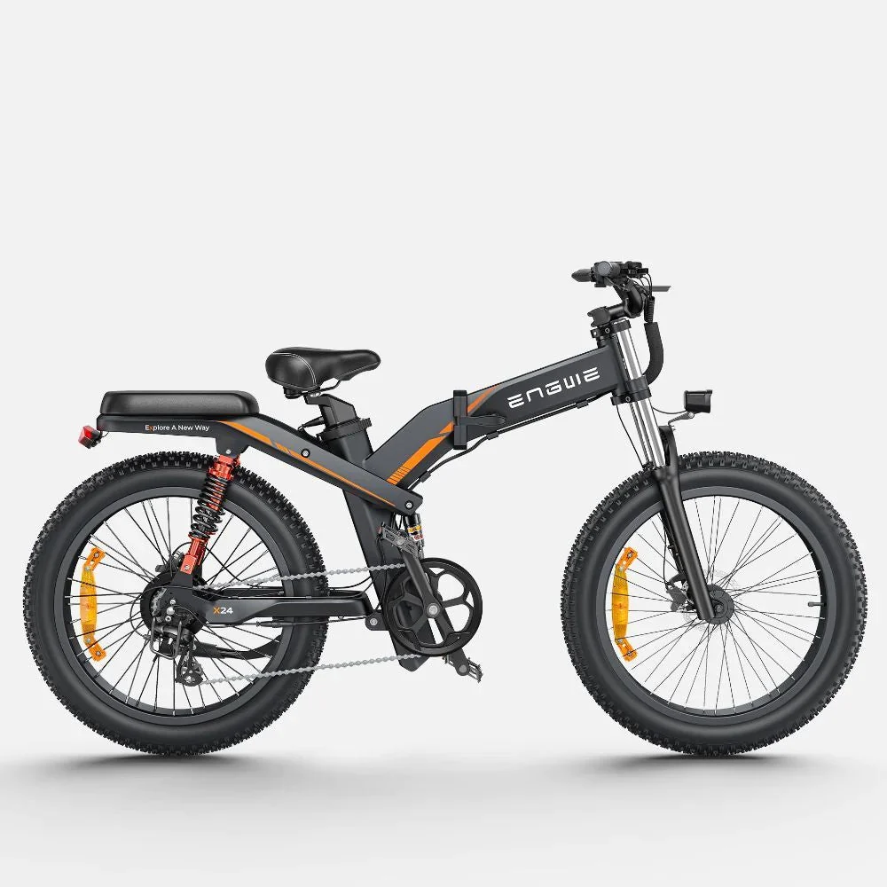 Vélo Électrique - ENGWE X24 - Roues 24" - Moteur1000W - Batterie 48V 19.2AH - Autonomie 64KM - Noir