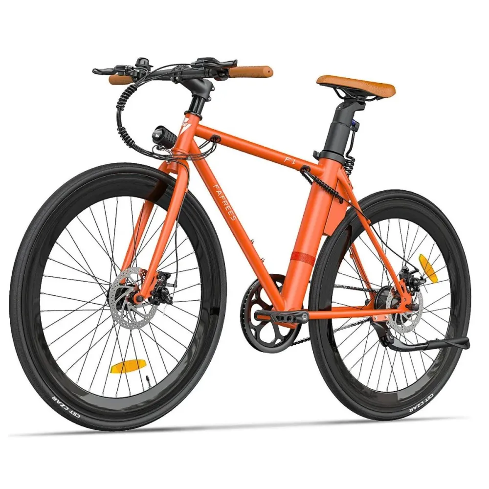 Vélo électrique FAFREES F1 - 250W 313.2WH 40KM Autonomie Freins à disque - Orange