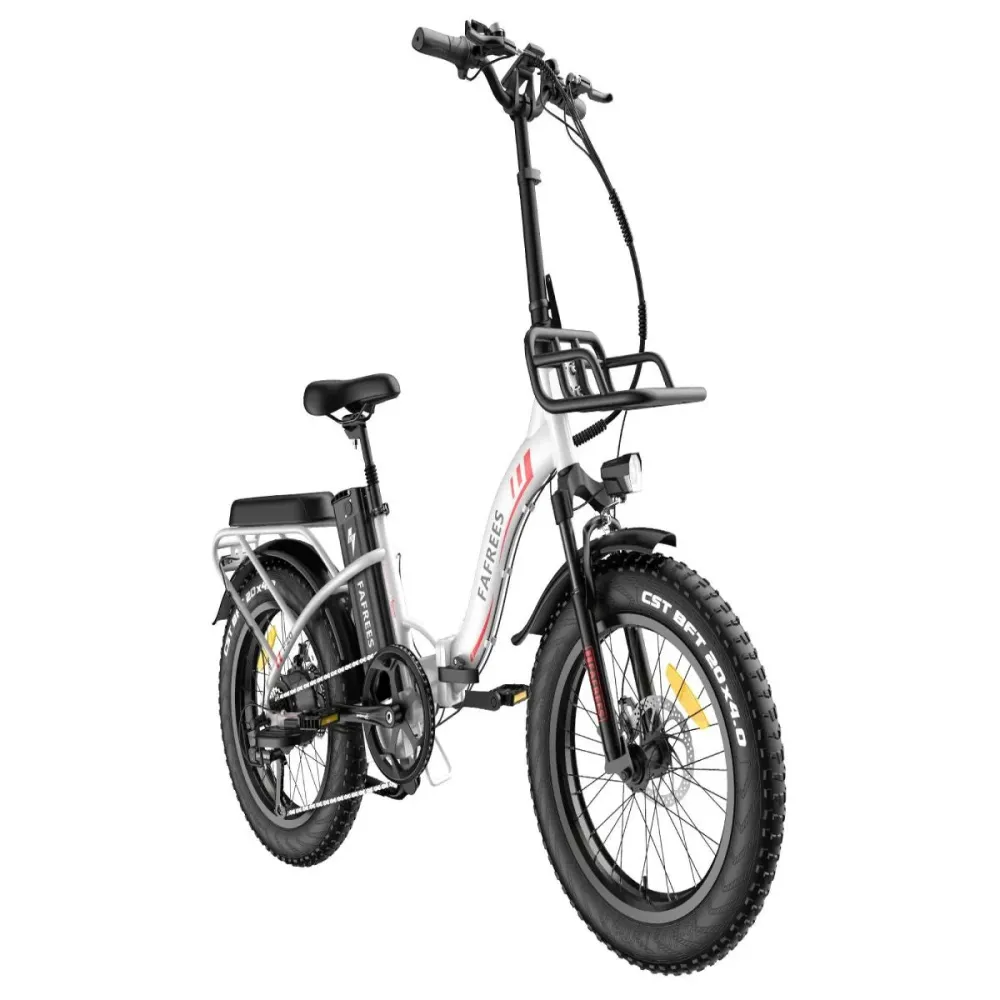 Vélo Électrique FAFREES F20 Max - 500W Batterie 864WH Autonomie 75KM Freins à Disque | Blanc
