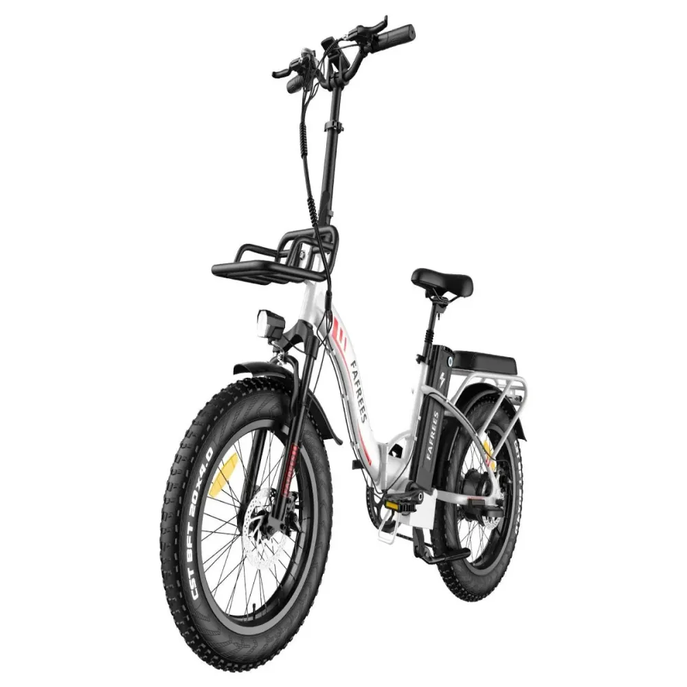 Vélo Électrique FAFREES F20 Max - 500W Batterie 864WH Autonomie 75KM Freins à Disque | Blanc