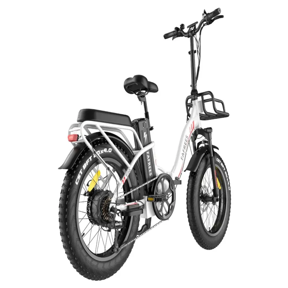 Vélo Électrique FAFREES F20 Max - 500W Batterie 864WH Autonomie 75KM Freins à Disque | Blanc
