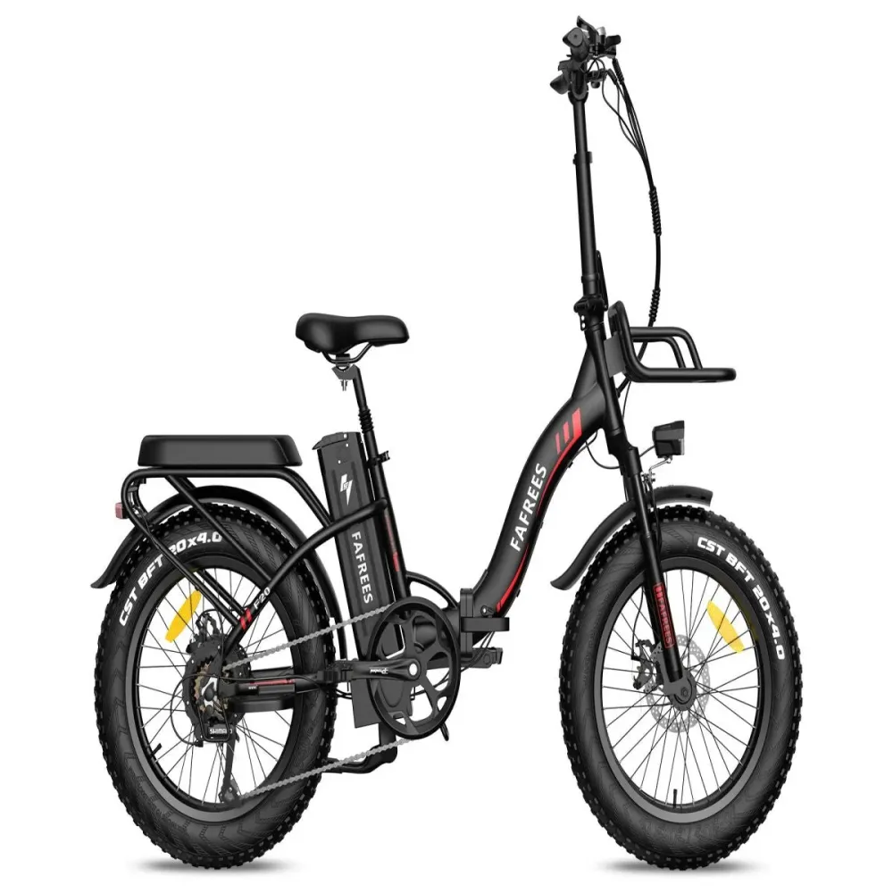 Vélo Électrique FAFREES F20 Max - 500W Batterie 1080WH Autonomie 110KM Freins à Disque | Noir