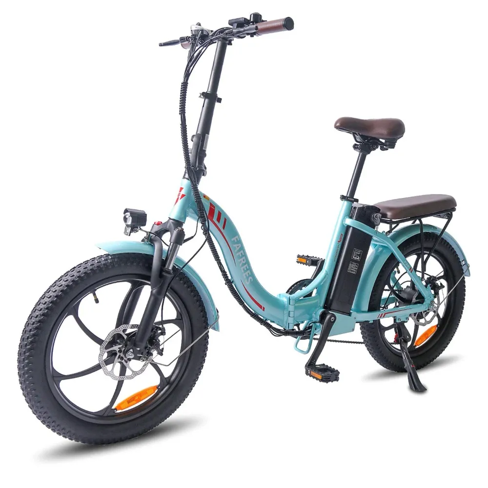 Vélo électrique FAFREES F20 Pro 250W - Autonomie 80 km - Freins à disque - Bleu Lac