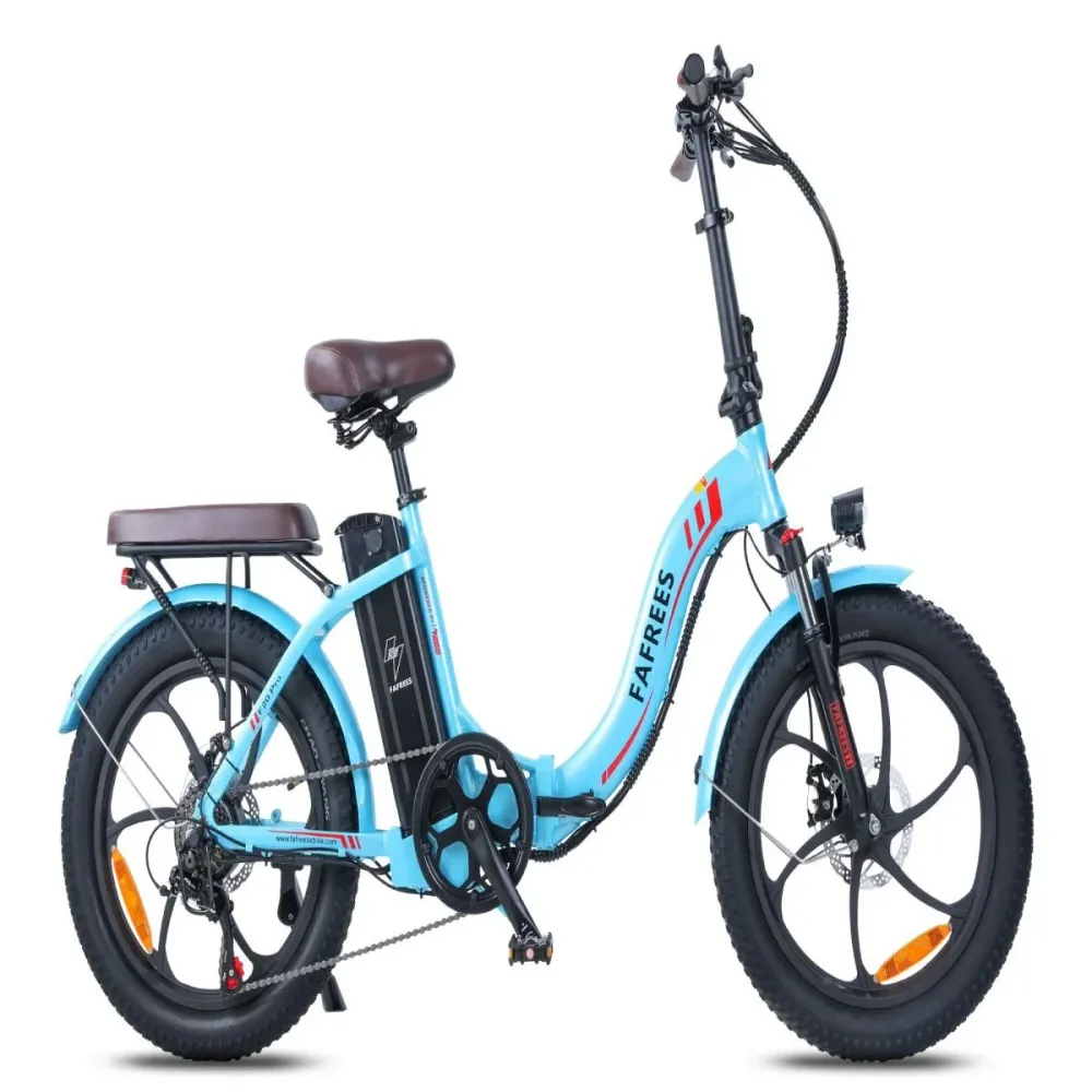 Vélo Électrique FAFREES F20 Pro | Moteur 250W Batterie 648WH Autonomie 80KM | Lac bleu