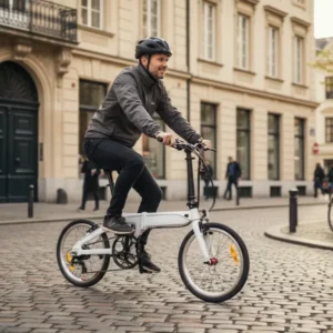 Vélo électrique pliable léger - moteur 250W AKM, batterie LG intégrée - 100 km d'autonomie