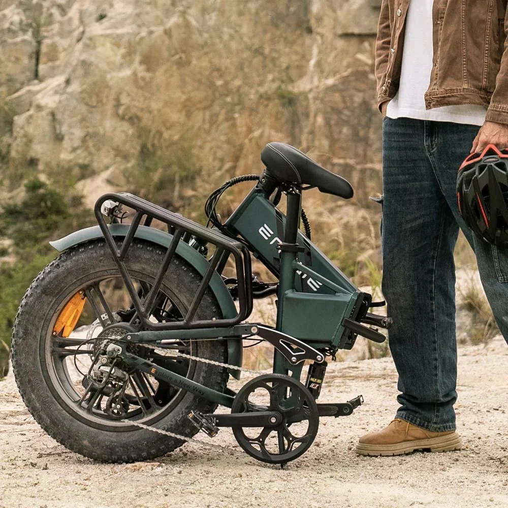 Vélo Électrique Pliant Engwe Engine Pro 2.0 - Pneus 20 Pouces 750W Moteur 52V16Ah Batterie Autonomie 110KM - Vert