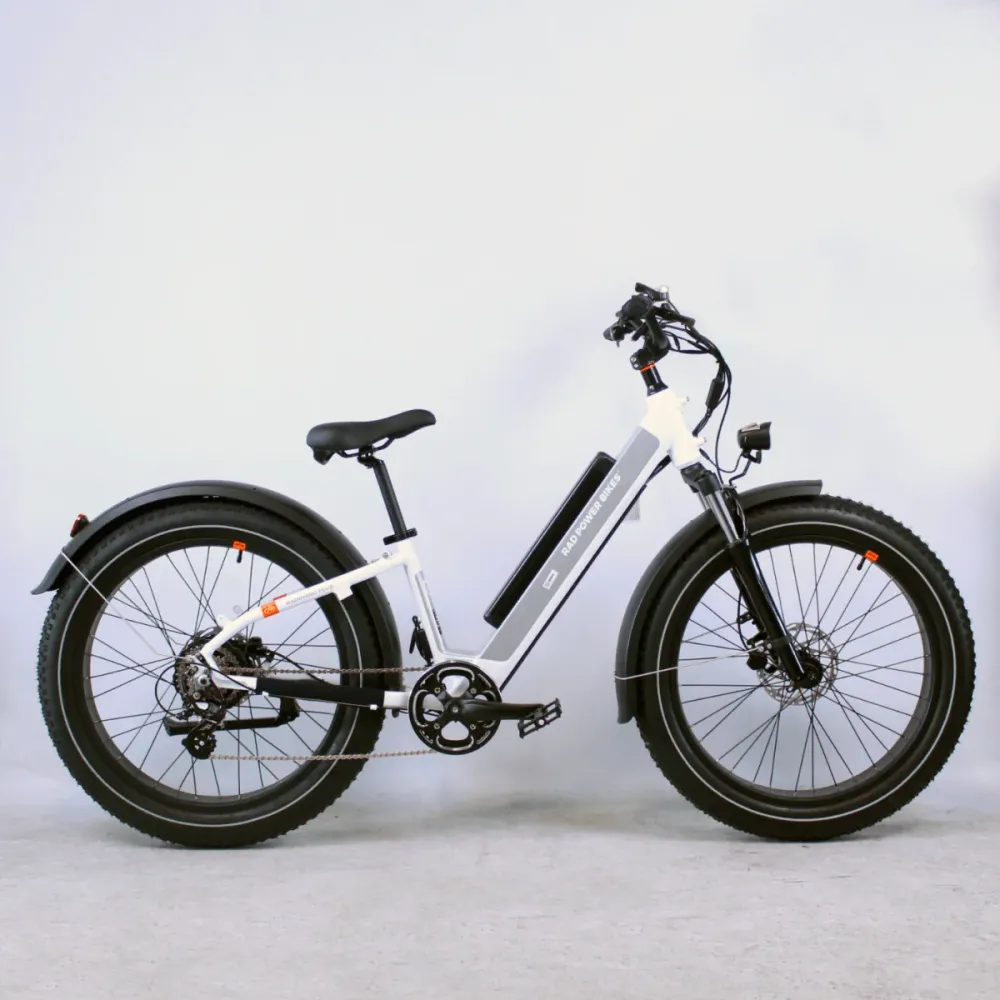 Vélo électrique Rad Power Bikes RadRhino 6 Plus Step-Thru blanc