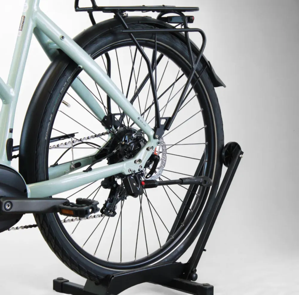 Vélo électrique vélo de ville AEB 490 vert d'eau