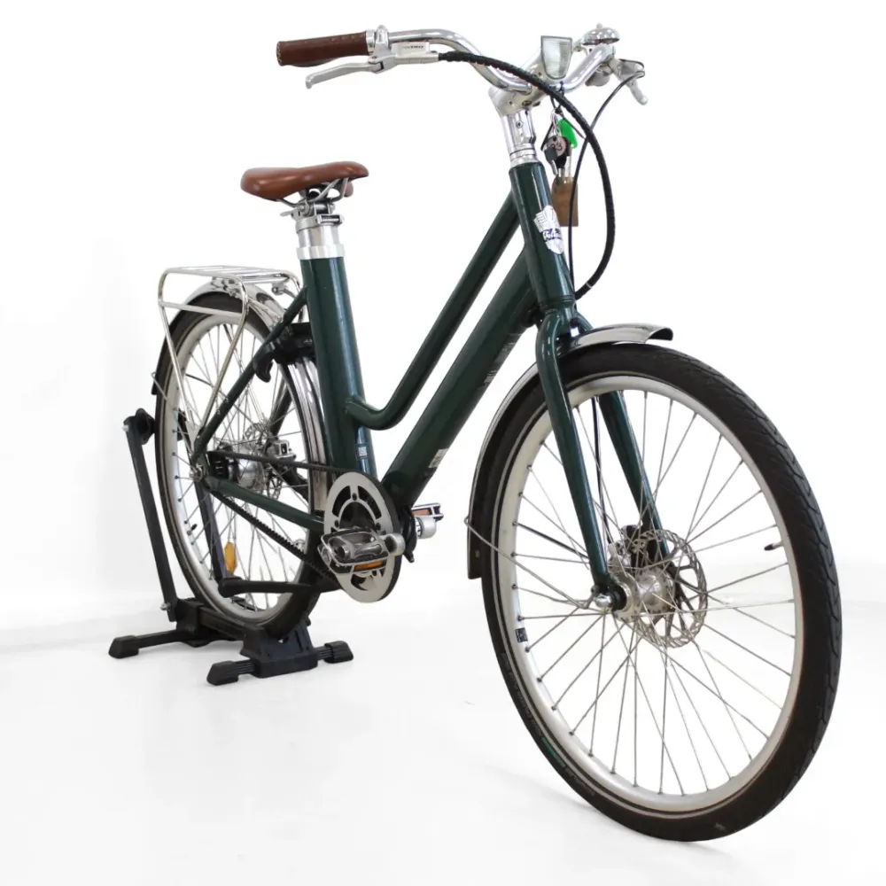 Vélo électrique Voltaire Courcelles vert (sans panier)
