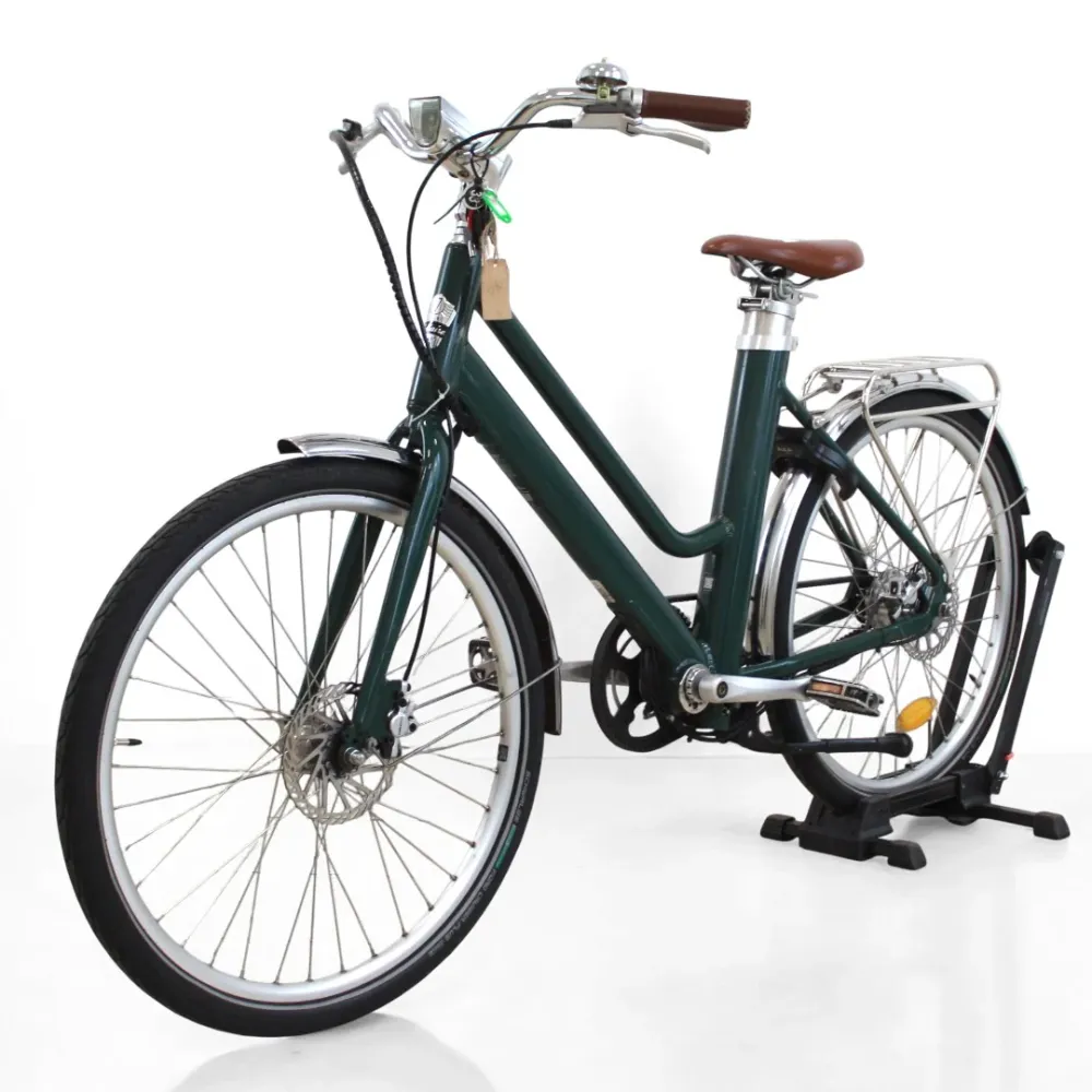 Vélo électrique Voltaire Courcelles vert (sans panier)