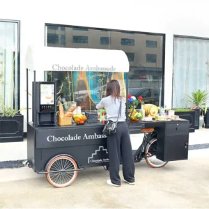 vélo mobile de restauration , cuisine rapide et personnalisable