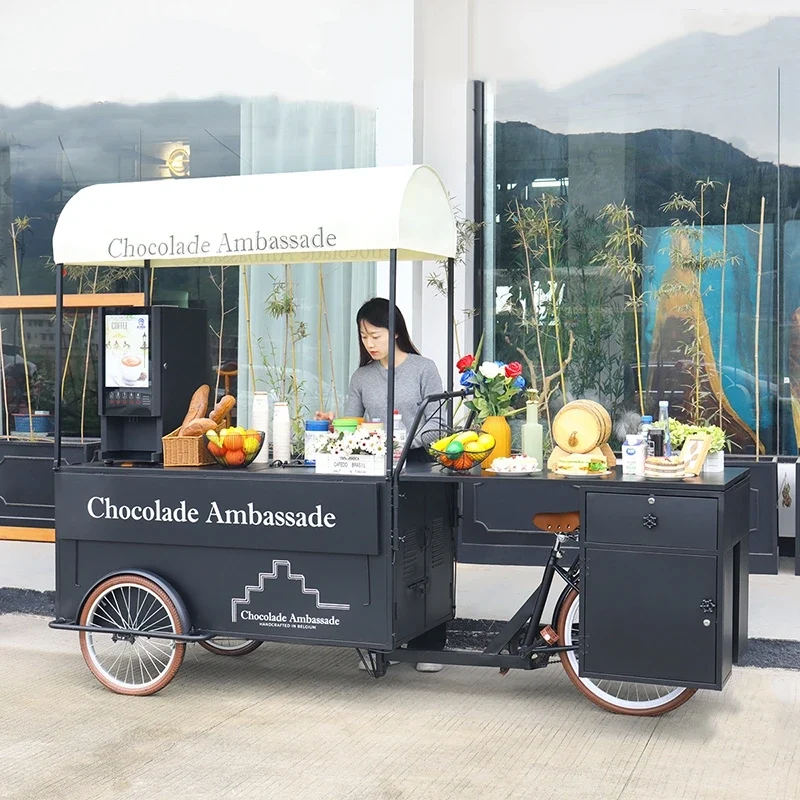 vélo mobile de restauration , cuisine rapide et personnalisable