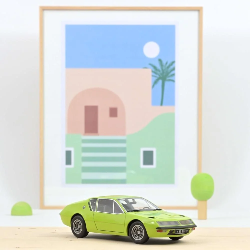Voiture Alpine A310 1600VF 1975 Vert Tilleul