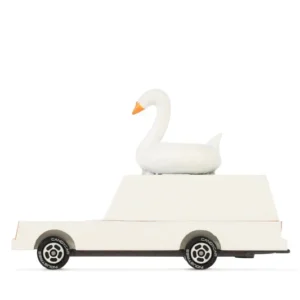 Voiture en Bois Candycar World - Cygne Blanc