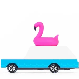 Voiture en Bois Candycar World - Flamant Rose