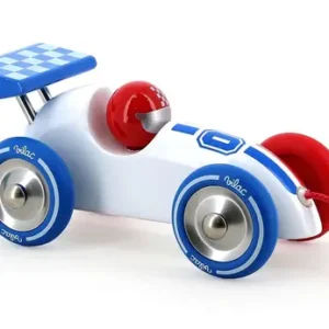 Voiture de course blanche à trainer