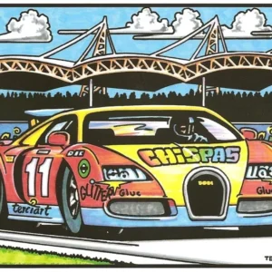 Voiture de course - Voiture de course en relief - Terciart