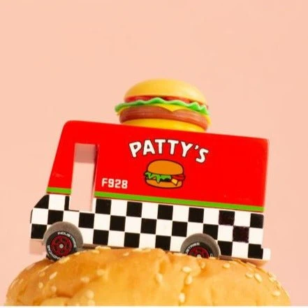 Voiture Hamburger en Bois