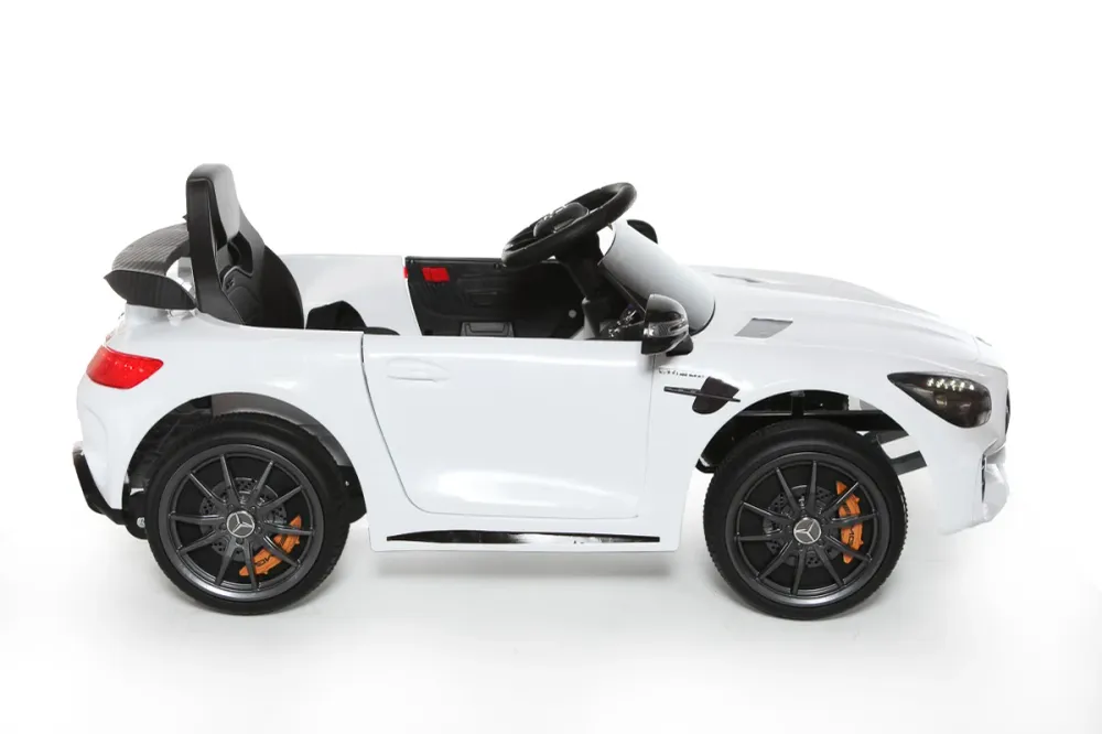 Voiture Électrique Enfant Mercedes AMG GTR Blanche