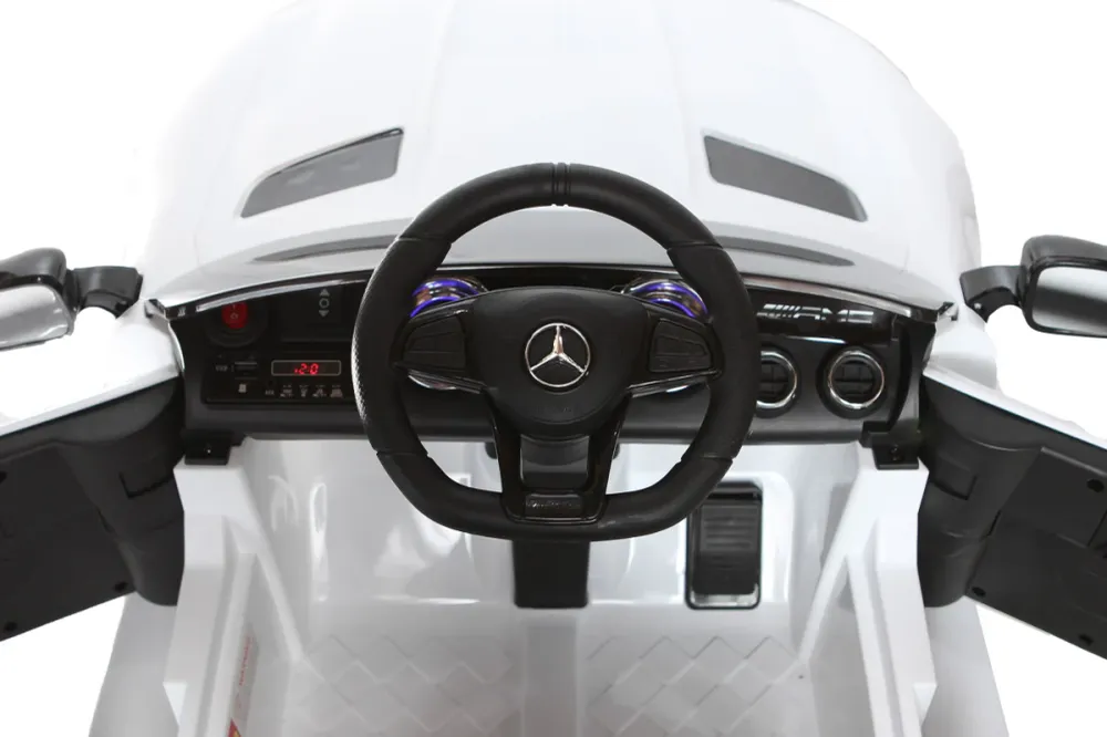 Voiture Électrique Enfant Mercedes AMG GTR Blanche