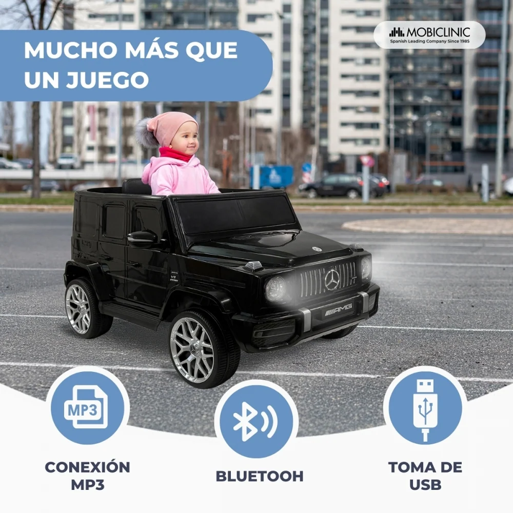Voiture électrique | Mercedes Benz | Pédale électrique | Télécommande | USB, Bluetooth, Radio FM | Terrakid | Mobiclinic