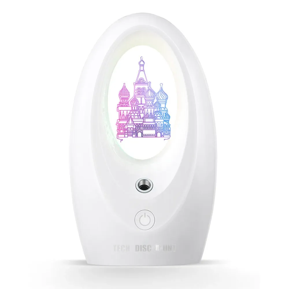 Voiture maison double usage 3D lumière stéréo humidificateur grand volume de brouillard mini atomiseur humidificateur d'hy...