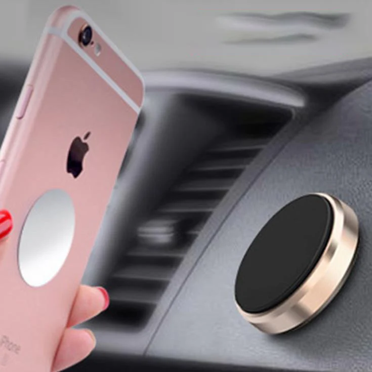 TD® Voiture Navigation Autocollant Universel Support De Voiture Adsorption Magnétique Volant Support De Téléphone De Voitu...
