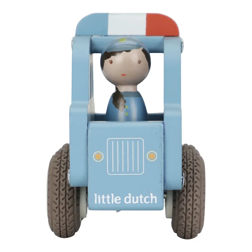 Voiture de police en bois – Bleu – Essentials